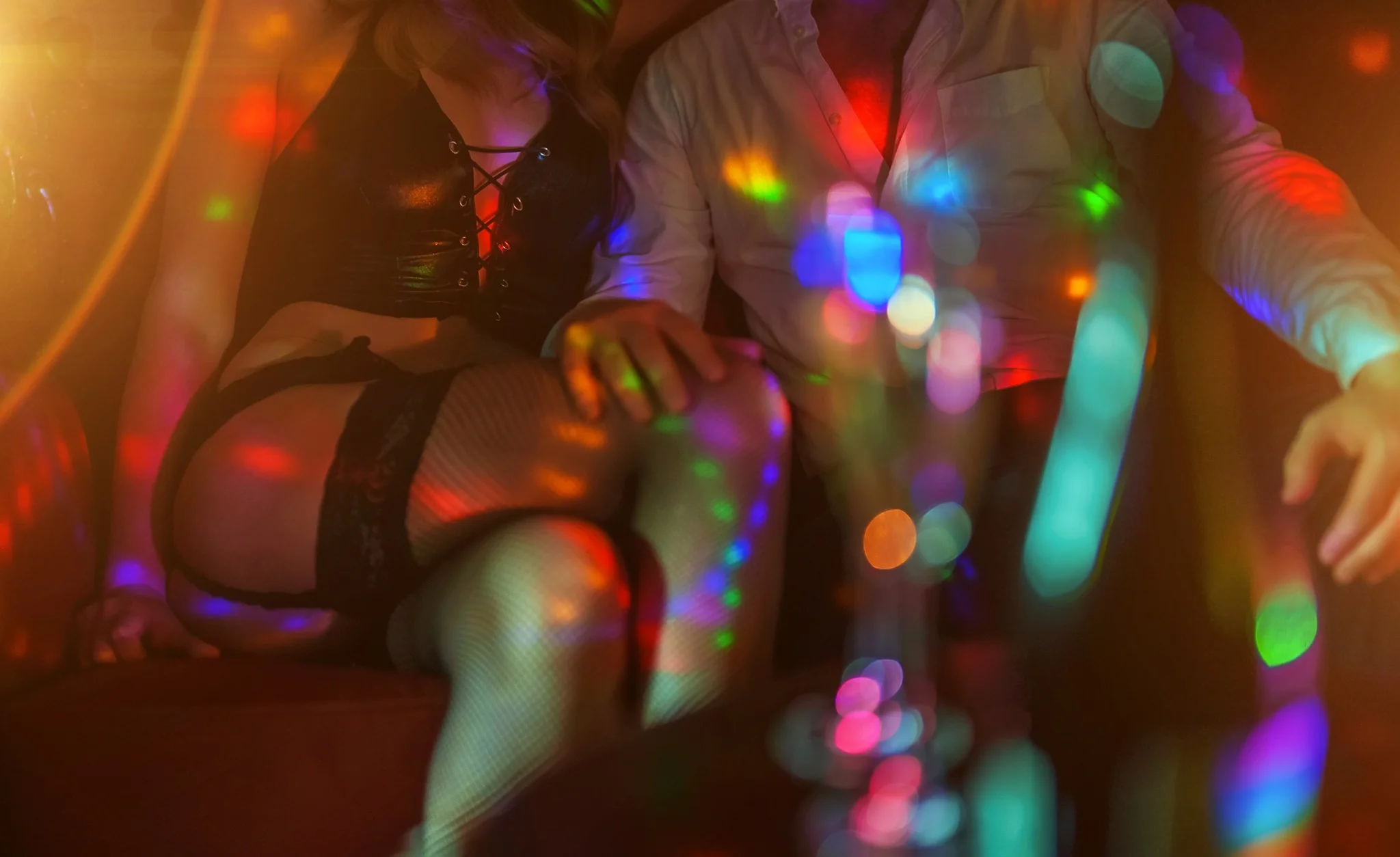 Couple enjoying lap dance etiquette