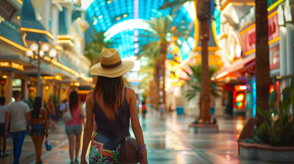 Las Vegas Premium outlets potential customer shopping