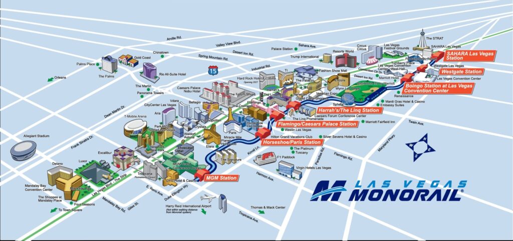 Monorail Las Vegas Map